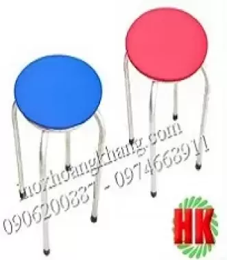 Ghế đẩu inox nệm
