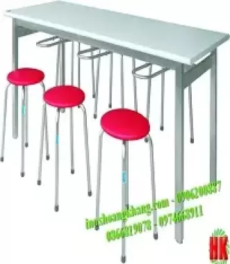 Bàn inox căn tin 0,7×2,0m